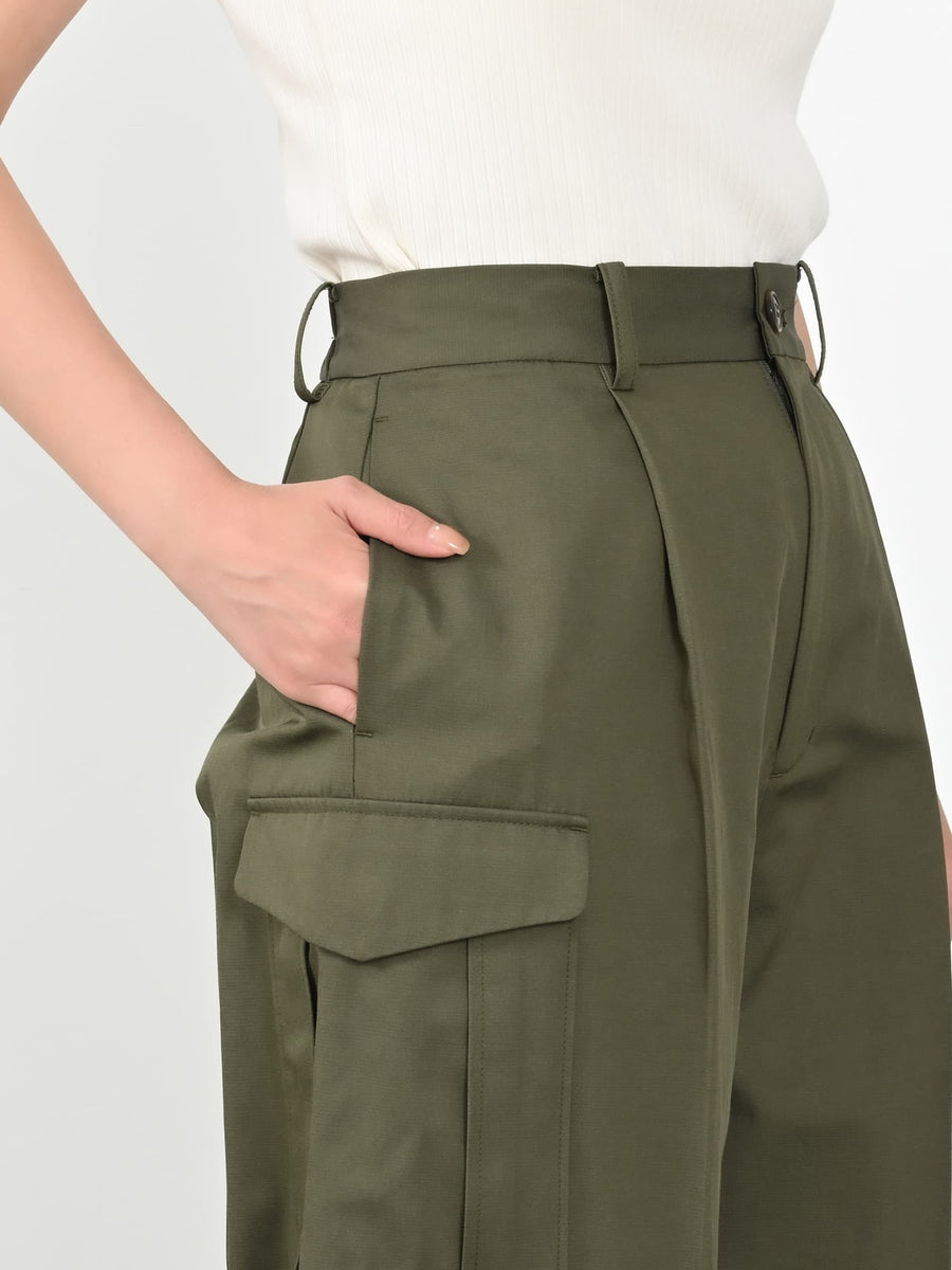 ワイドストレートカーゴパンツ-short & regular　[通常]