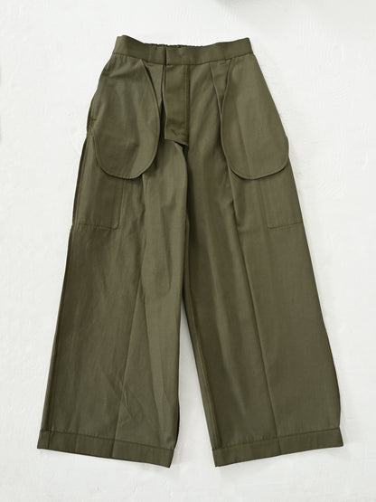 ワイドストレートカーゴパンツ-short & regular　[通常]