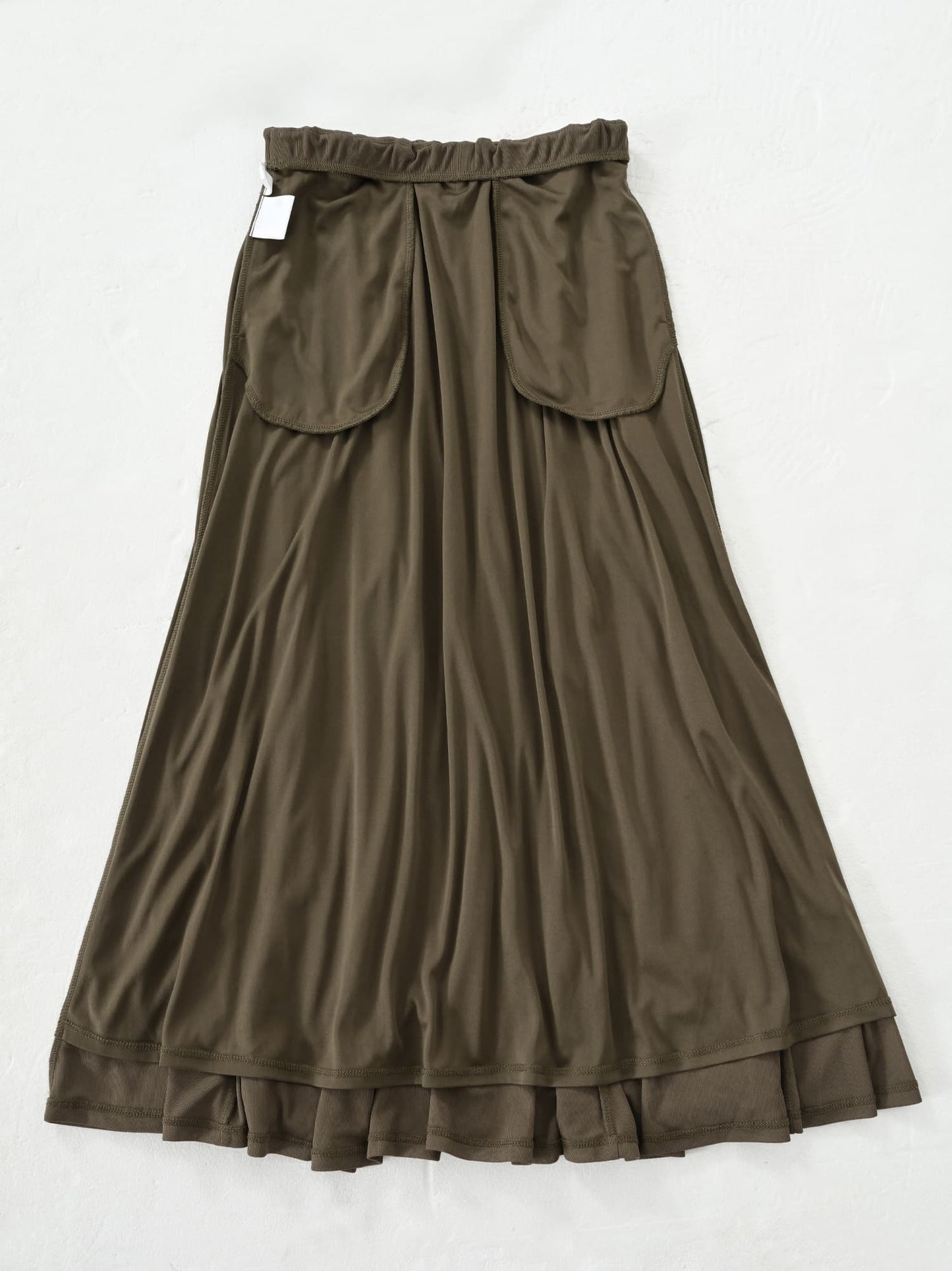 イレギュラーフレアとろみスカート-short & regular　[通常]