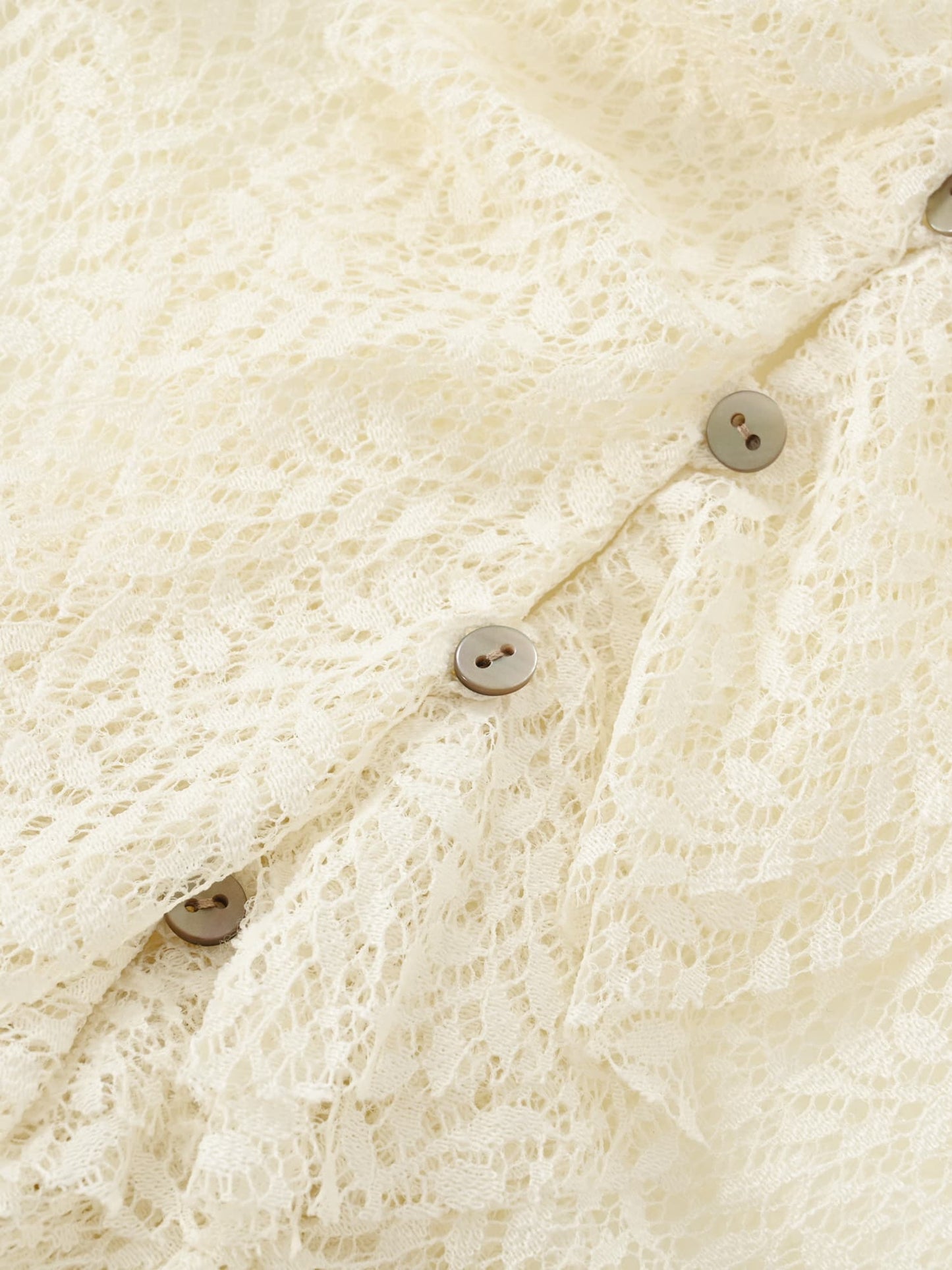 ＜sweet掲載＞リーフレースラッフルブラウス　[通常]