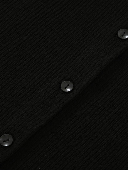 Vネックデザインカラーリブニット　[通常]