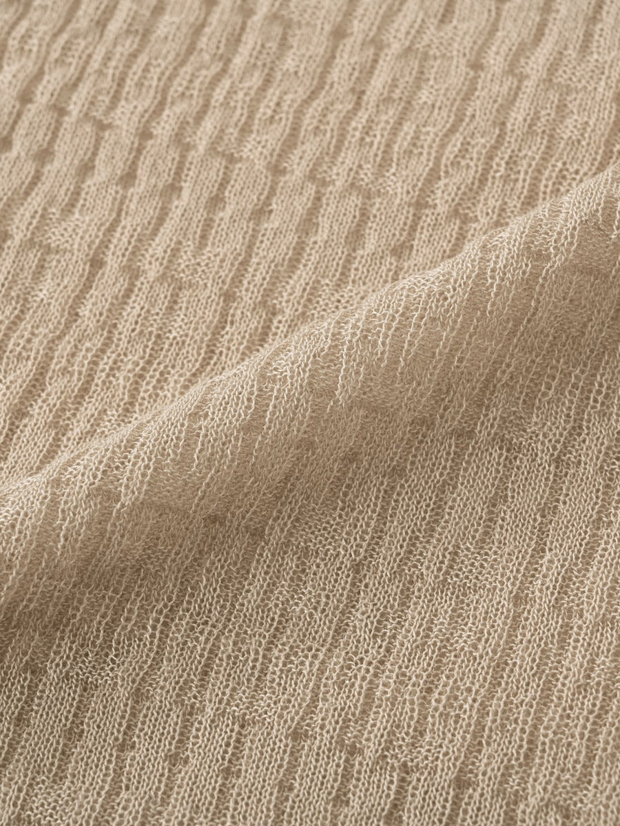 シアーリップルニットトップス　[通常]