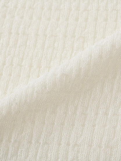 シアーリップルニットトップス　[通常]