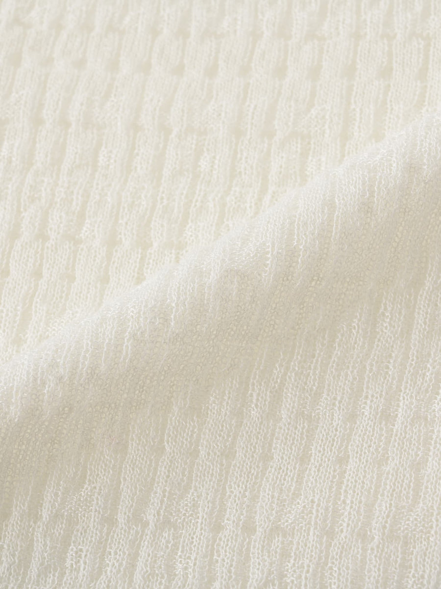 シアーリップルニットトップス　[通常]