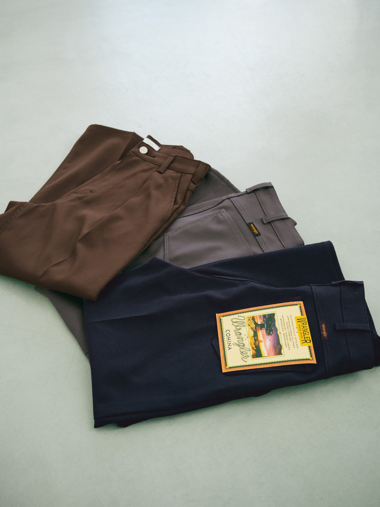 【Wranglerコラボ】ランチャーセミフレアパンツ-short & regular　[通常]