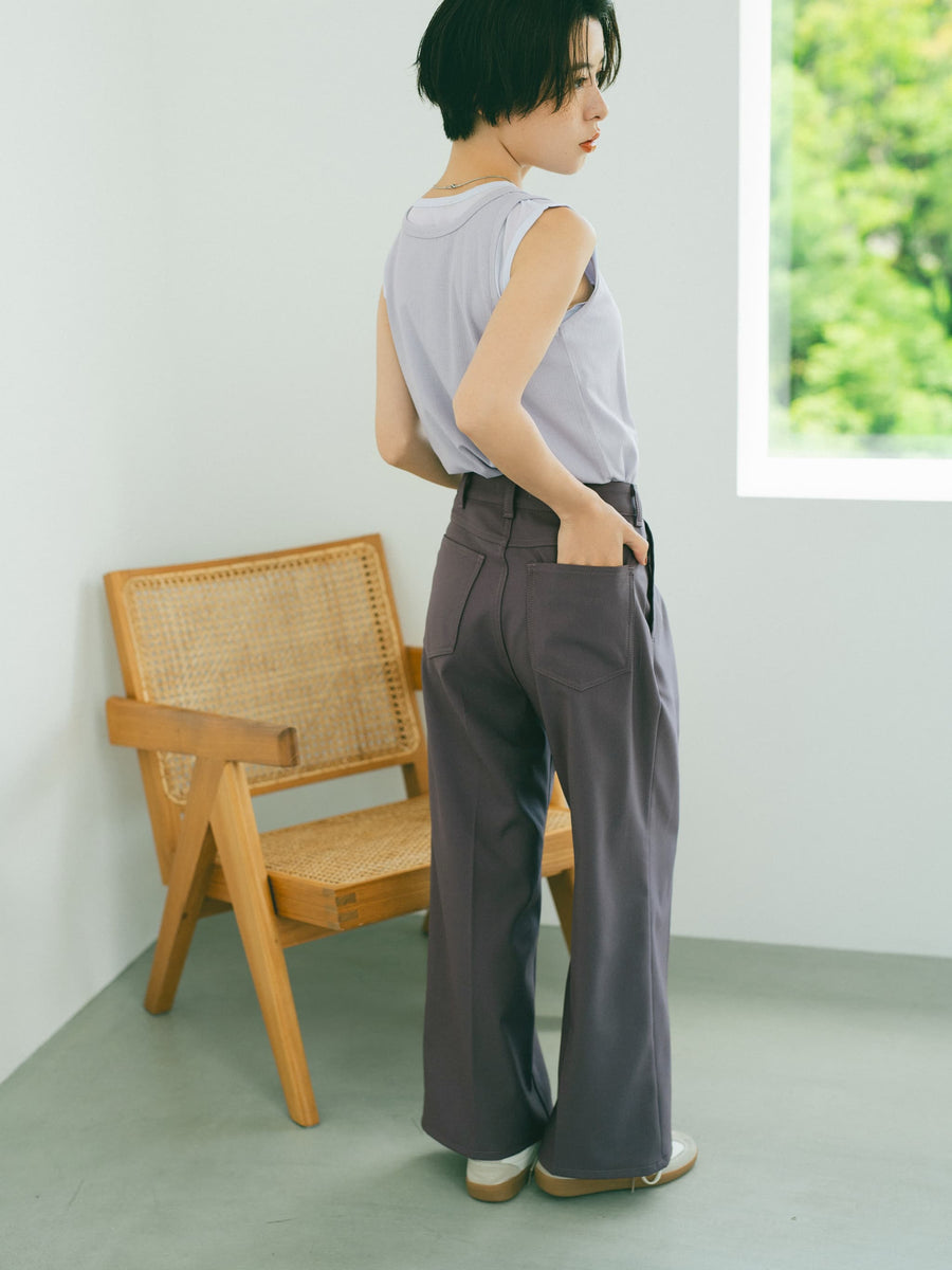 【Wranglerコラボ】ランチャーセミフレアパンツ-short & regular　[通常]