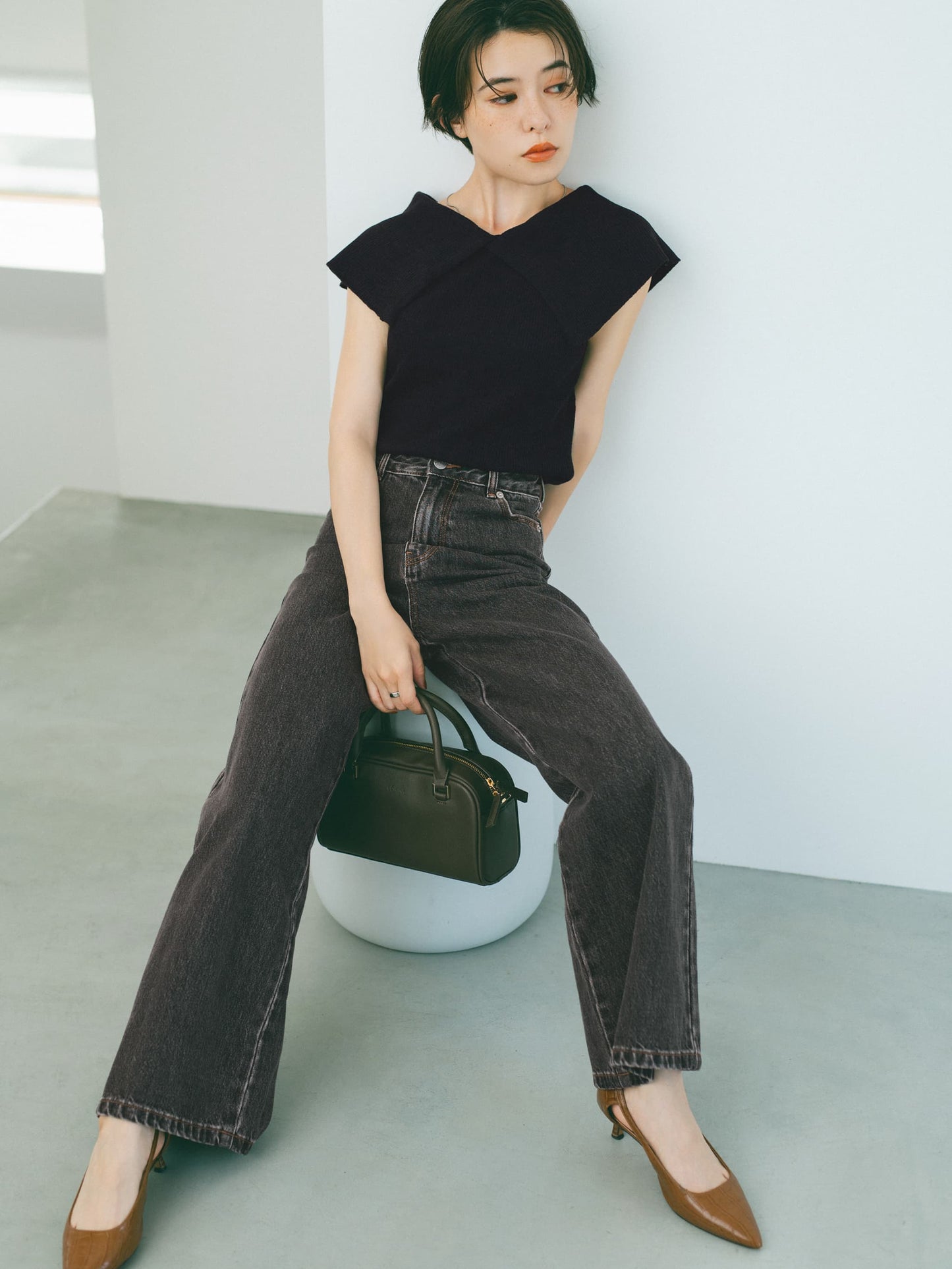 154cm | B:75 W:59 H:80 股下:71 | ワンサイズ着用