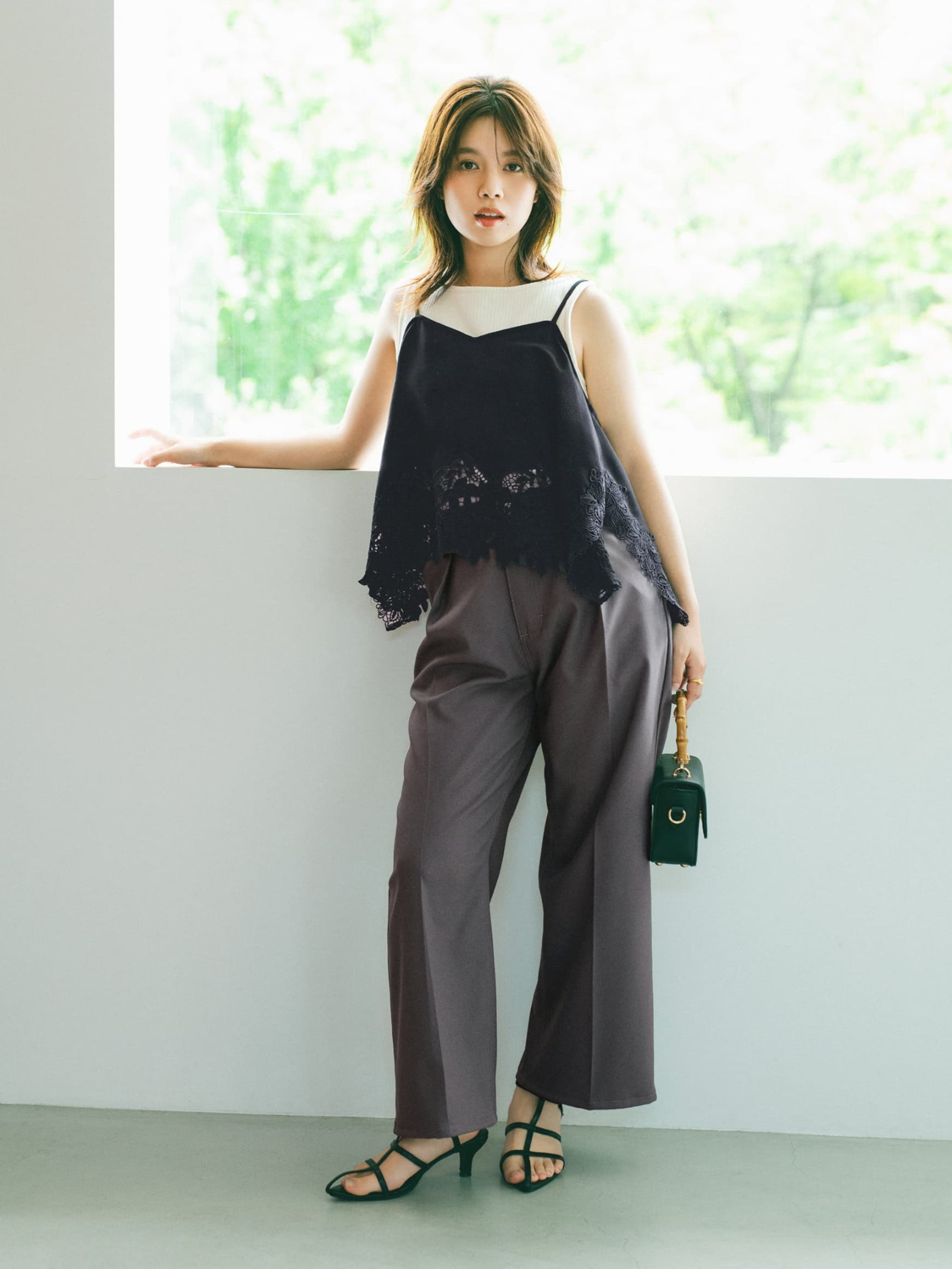 cohina Wrangler×COHINA ランチャーセミフレアパンツ Wranglerコラボ】ランチャーセミフレアパンツ-short & regular