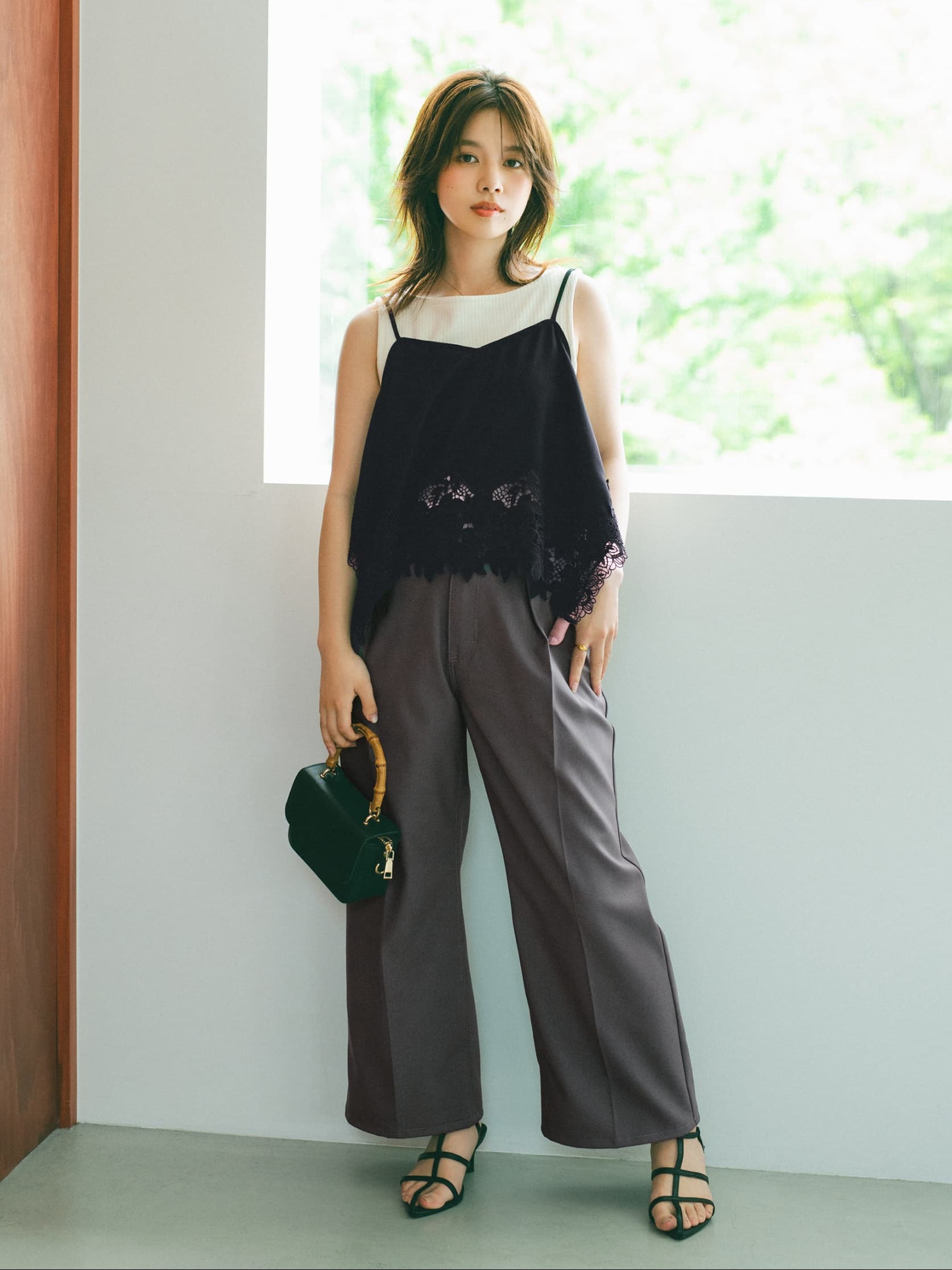 cohina Wrangler×COHINA ランチャーセミフレアパンツ Wranglerコラボ】ランチャーセミフレアパンツ-short & regular