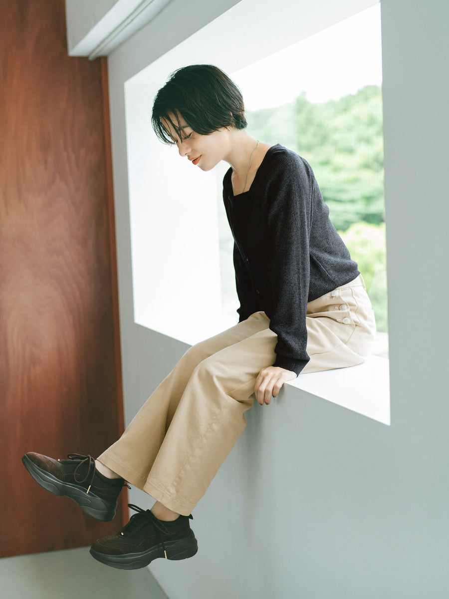 【LE TALONコラボ】2WAYレースアップスニーカー　[通常]