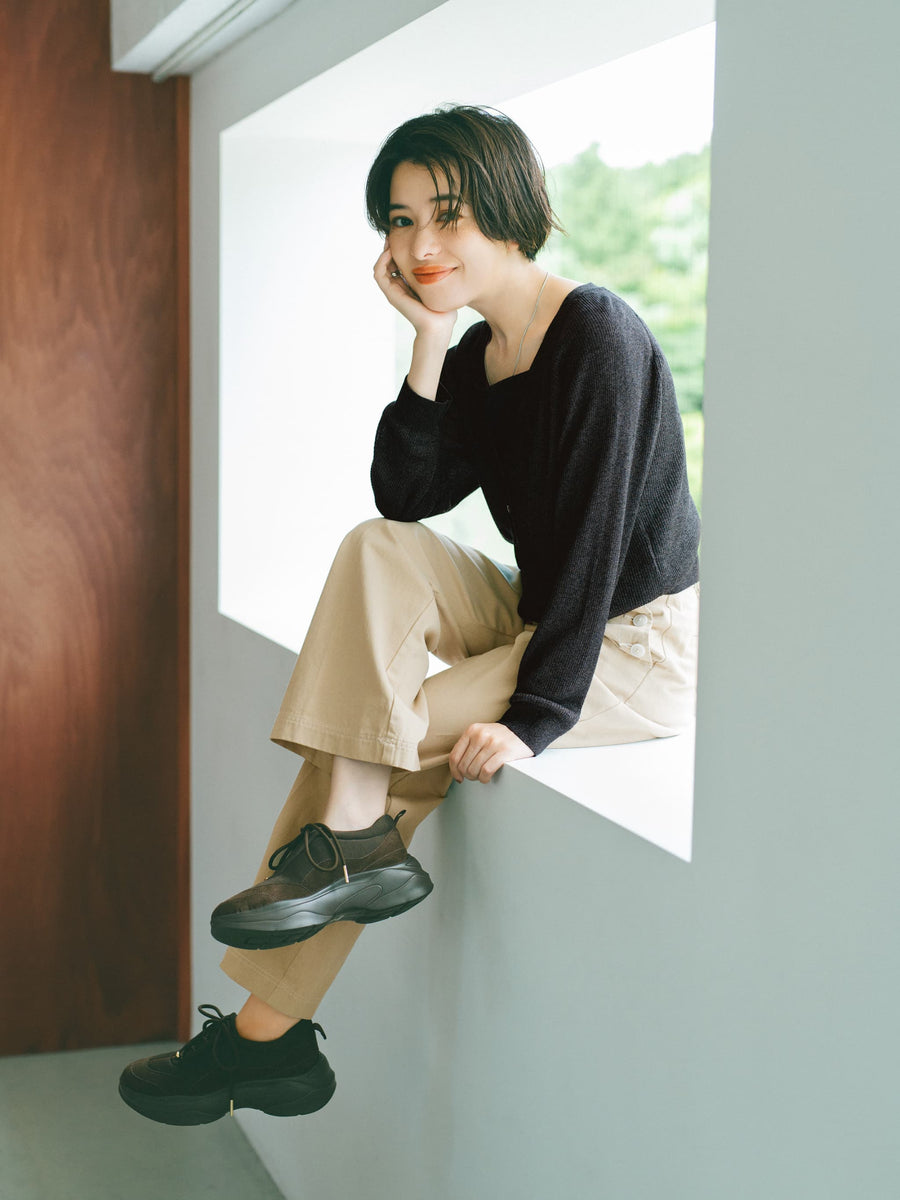 【LE TALONコラボ】2WAYレースアップスニーカー　[通常]