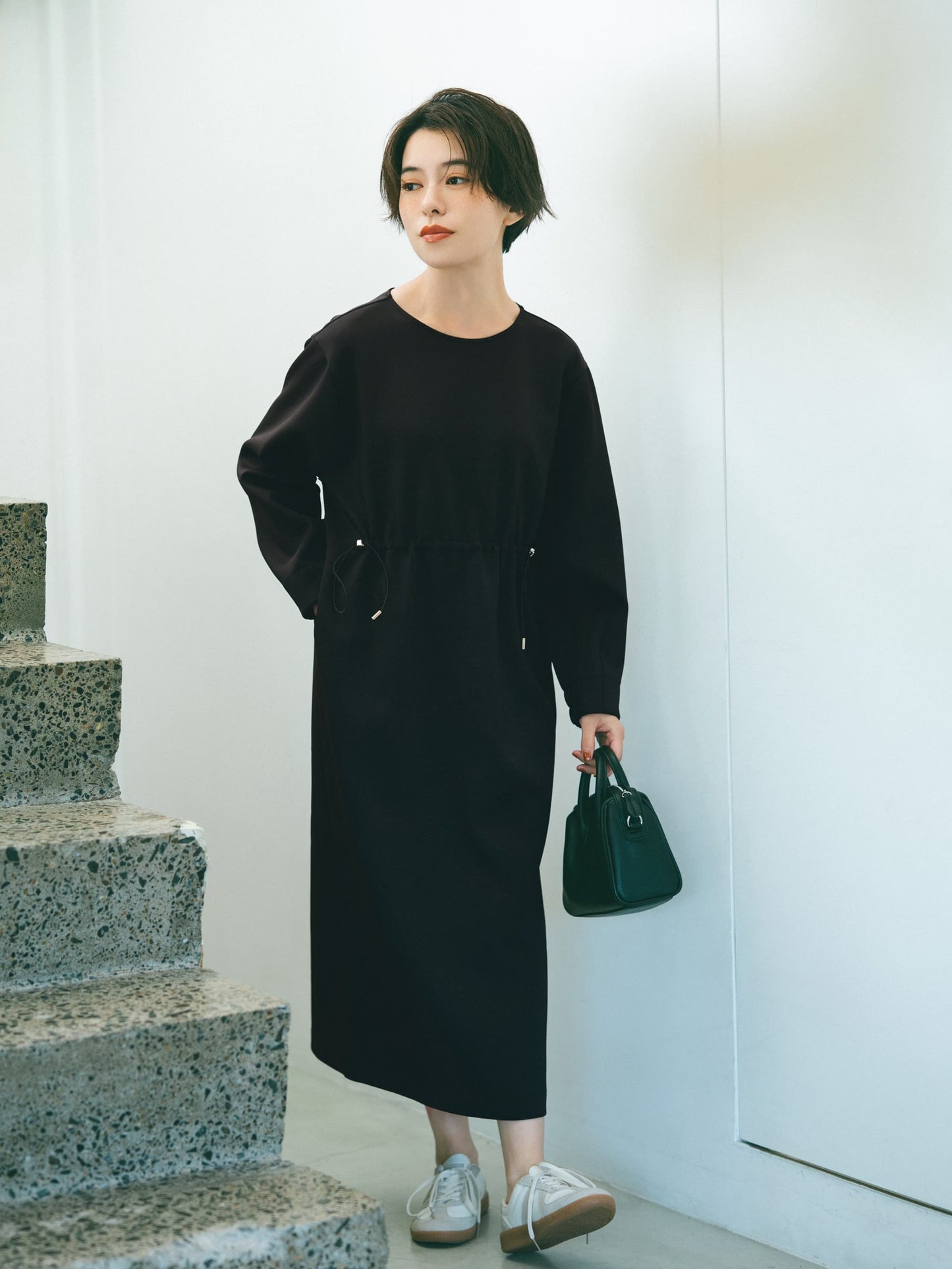 154cm | B:75 W:59 H:80 股下:71 | regular着用 (ブラック)