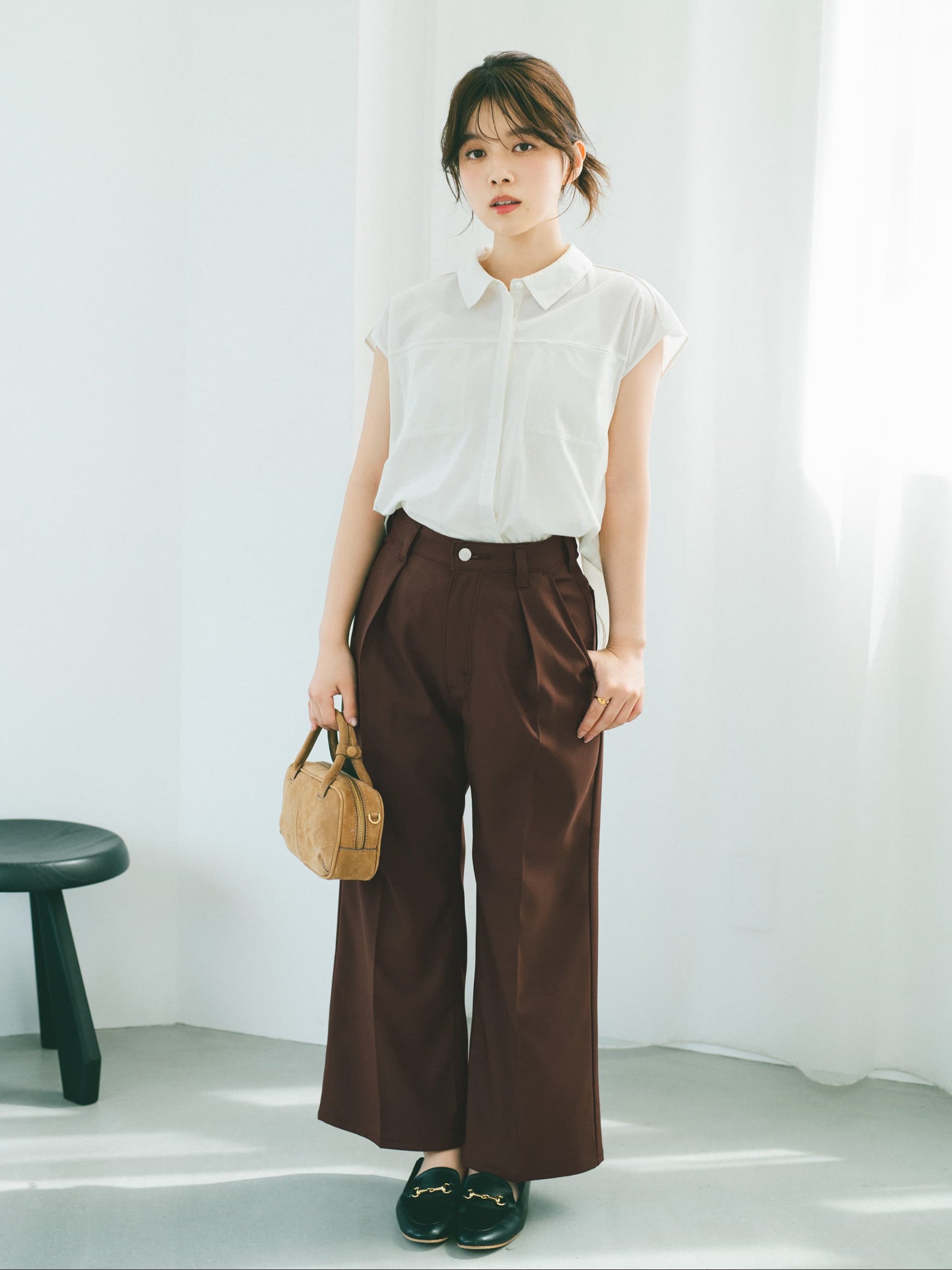 cohina Wrangler×COHINA ランチャーセミフレアパンツ Wranglerコラボ】ランチャーセミフレアパンツ-short & regular