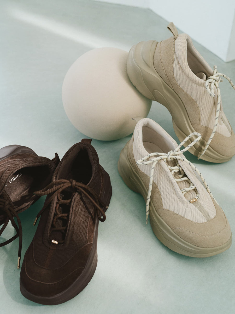 【LE TALONコラボ】2WAYレースアップスニーカー　[通常]