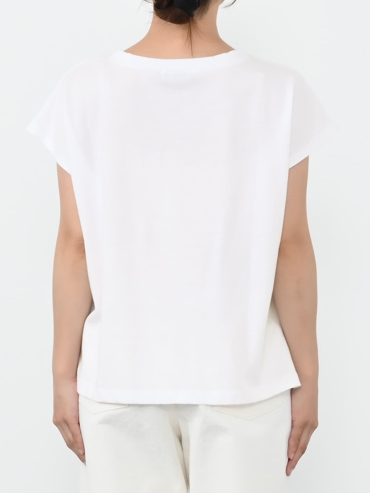 【汗染み防止】フラワーグラフィックTシャツ　[通常]