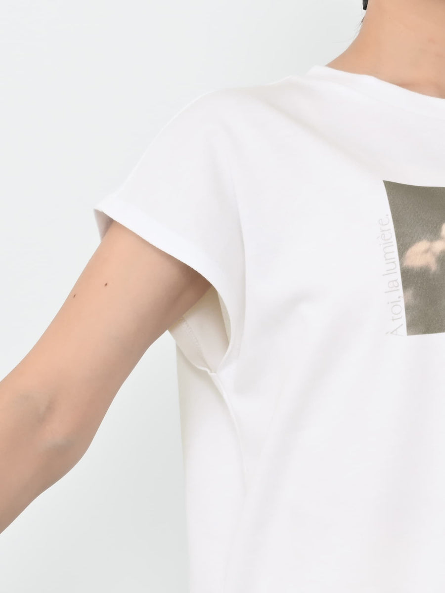 【汗染み防止】フラワーグラフィックTシャツ　[通常]