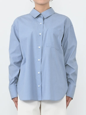 ※こちらが実物のカラーに一番お色味が近くなっております。（ブルーストライプ）<br>143cm | B:73 W:60 H:81 股下:65  | ワンサイズ着用