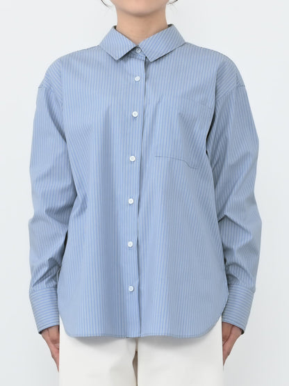 ※こちらが実物のカラーに一番お色味が近くなっております。（ブルーストライプ）<br>143cm | B:73 W:60 H:81 股下:65  | ワンサイズ着用