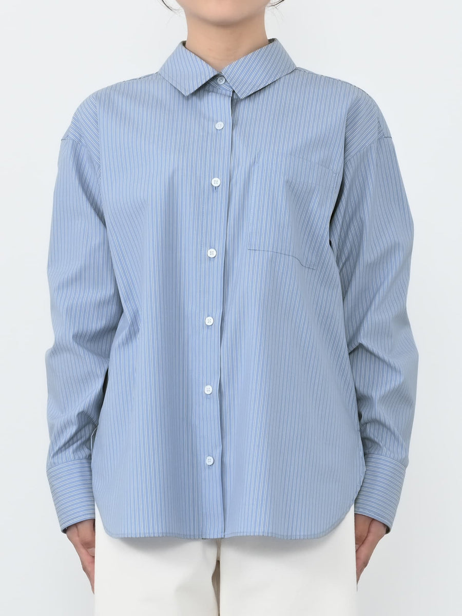 ※こちらが実物のカラーに一番お色味が近くなっております。（ブルーストライプ）<br>143cm | B:73 W:60 H:81 股下:65  | ワンサイズ着用