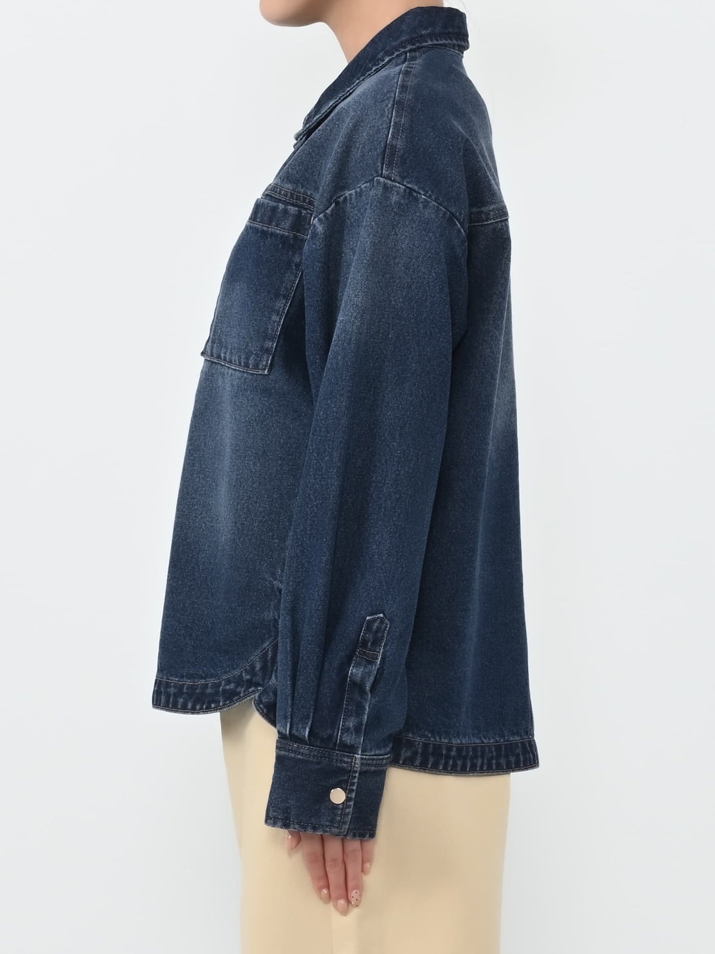 ダブルポケットデニムシャツジャケット　[通常]