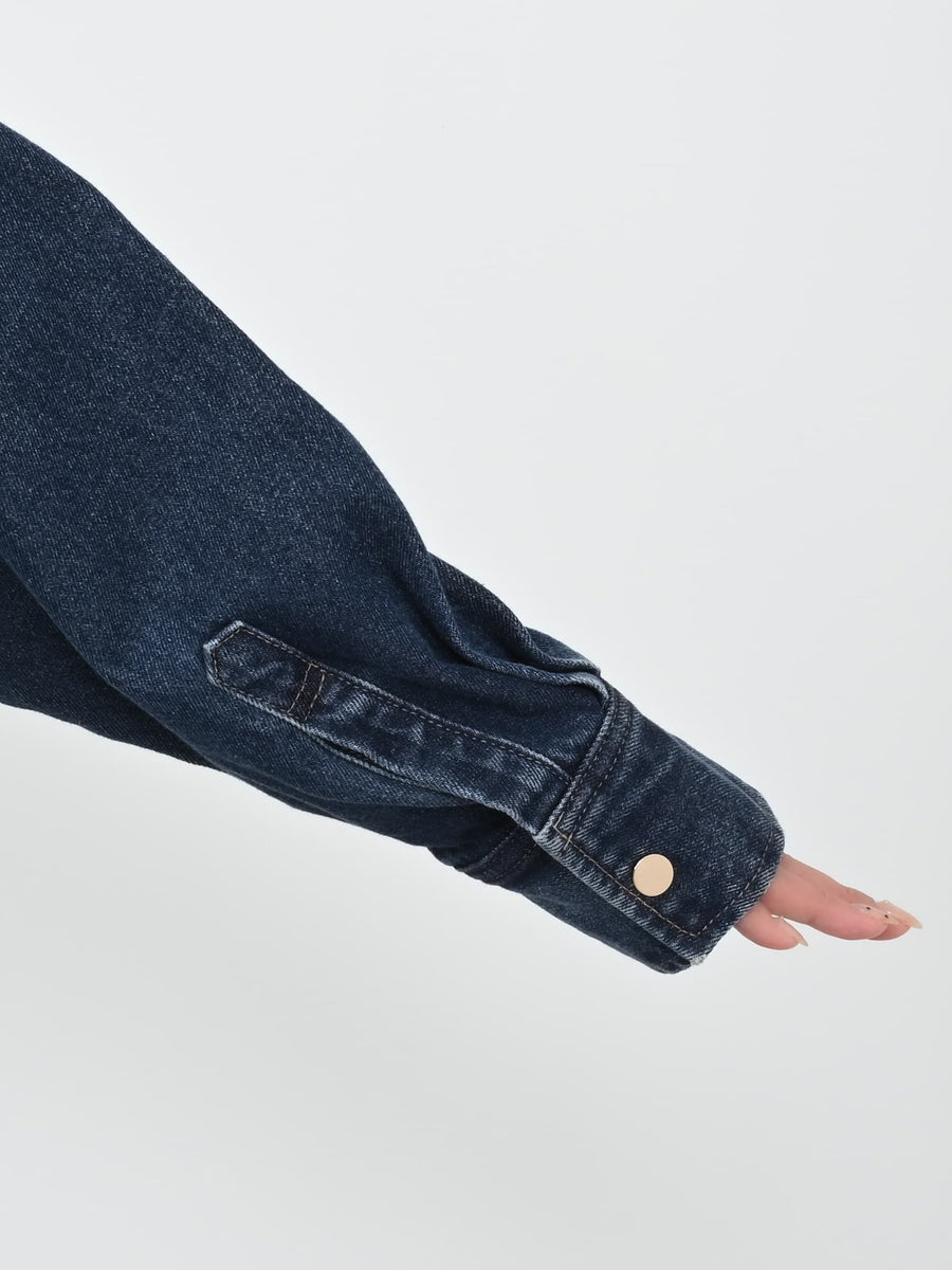 ダブルポケットデニムシャツジャケット　[通常]