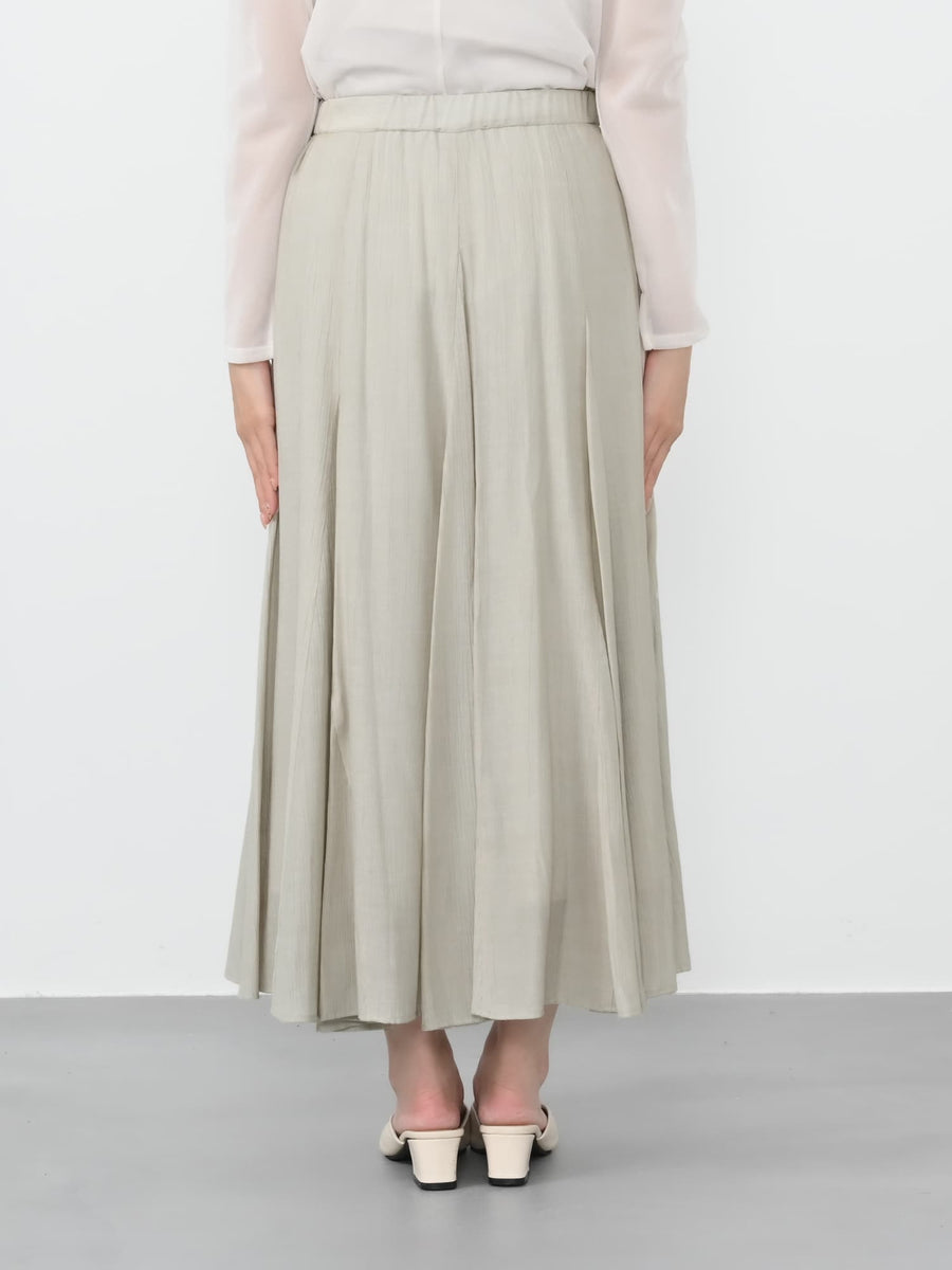 ソフトワッシャーランダムマチフレアスカート-short & regular　[通常]