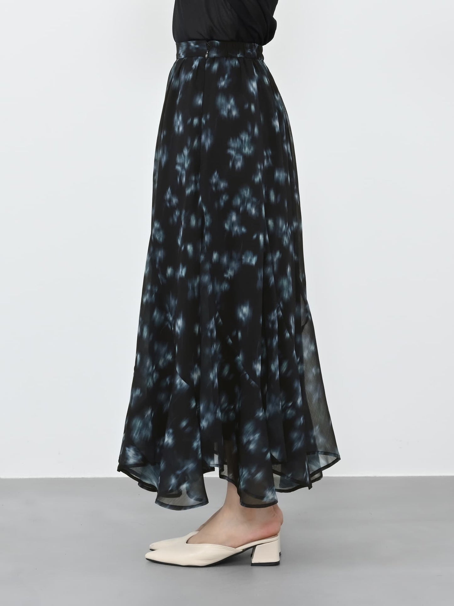 シェードフラワーエスカルゴスカート-short & regular　[通常]