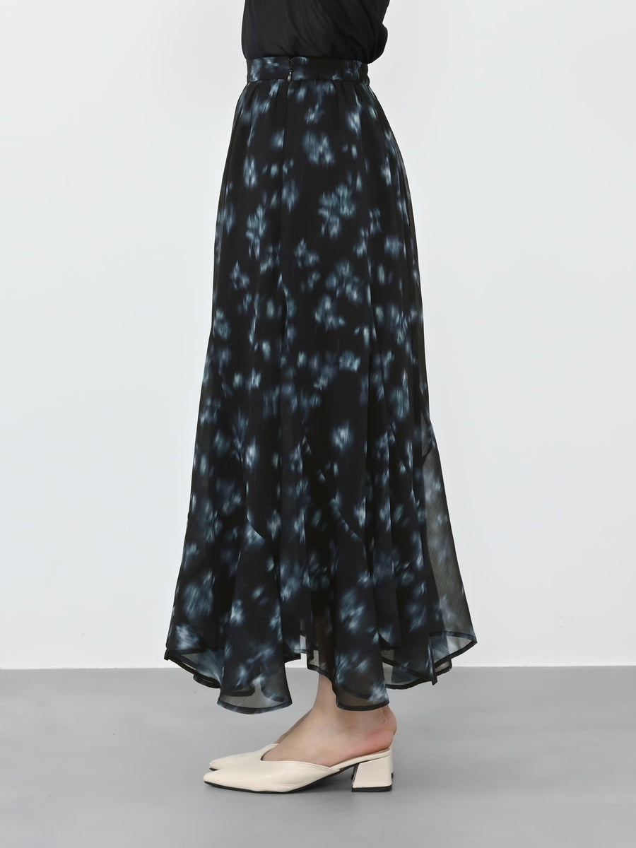 シェードフラワーエスカルゴスカート-short & regular　[通常]