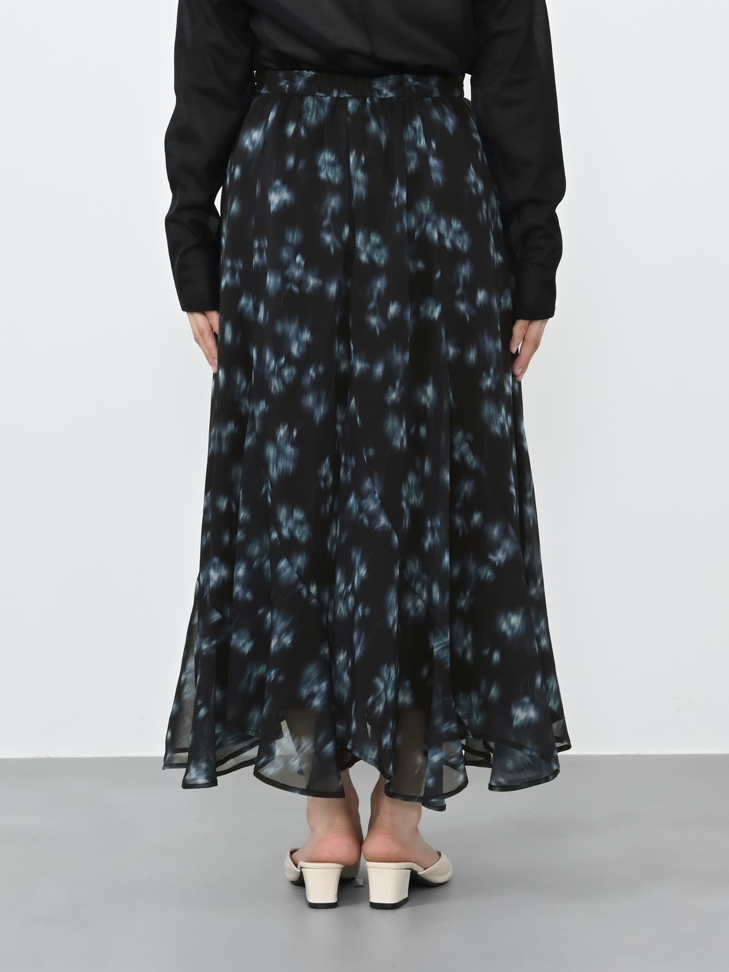 cohina シェードフラワーエスカルゴスカートregular シェードフラワーエスカルゴスカート-short & regular | 小柄・低身長