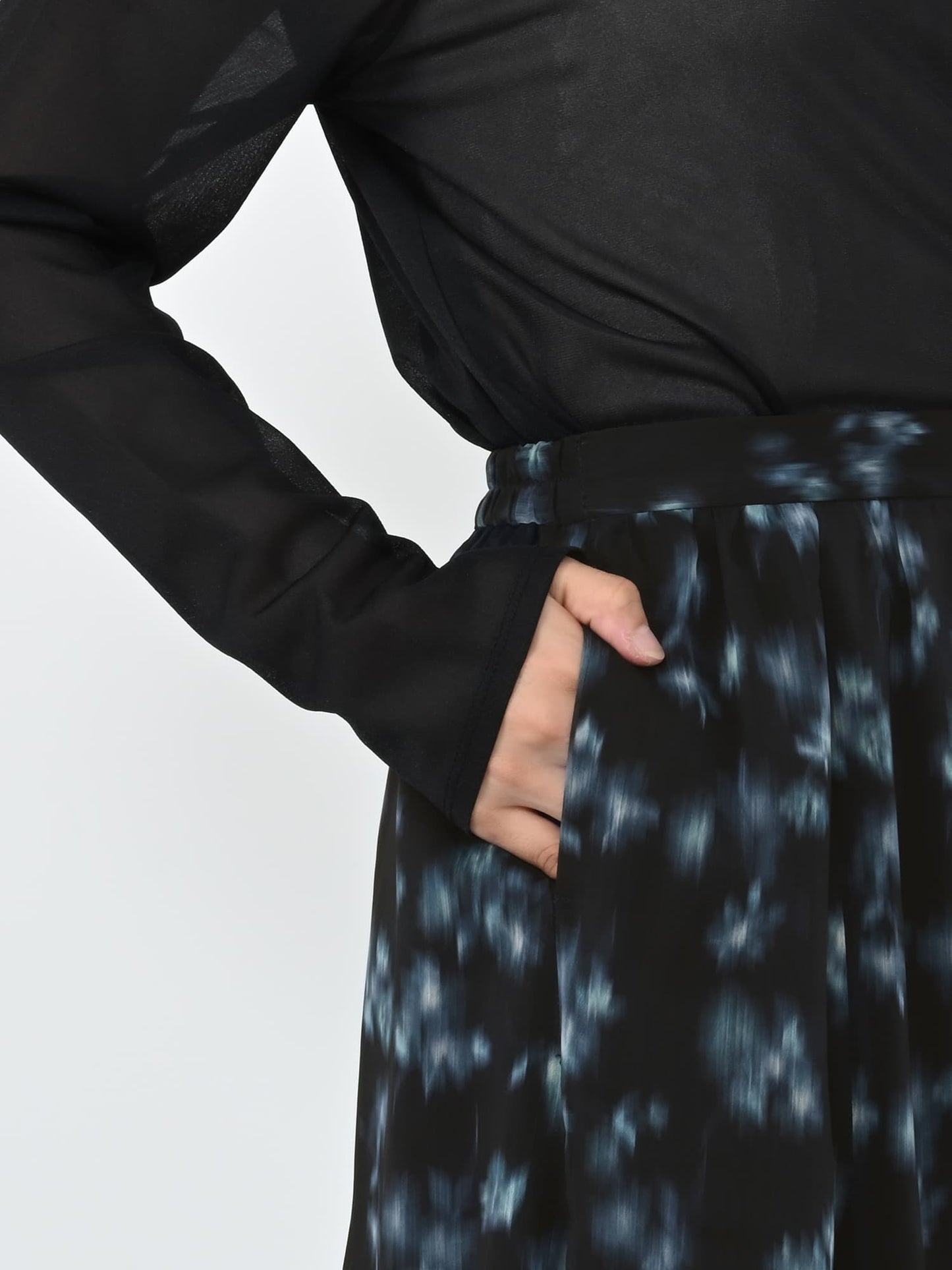 シェードフラワーエスカルゴスカート-short & regular　[通常]