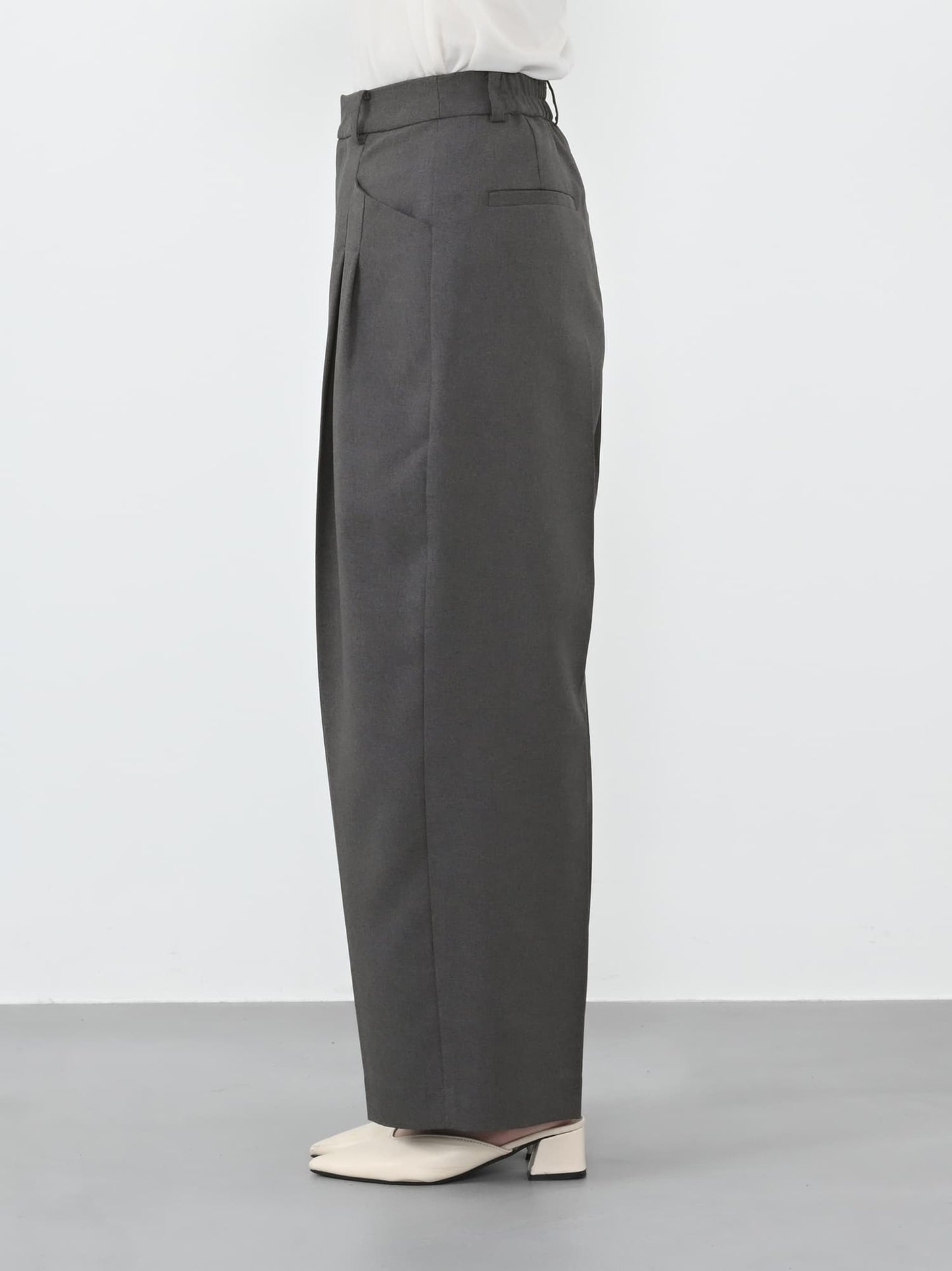 ツータックカーブパンツ-short & regular　[通常]