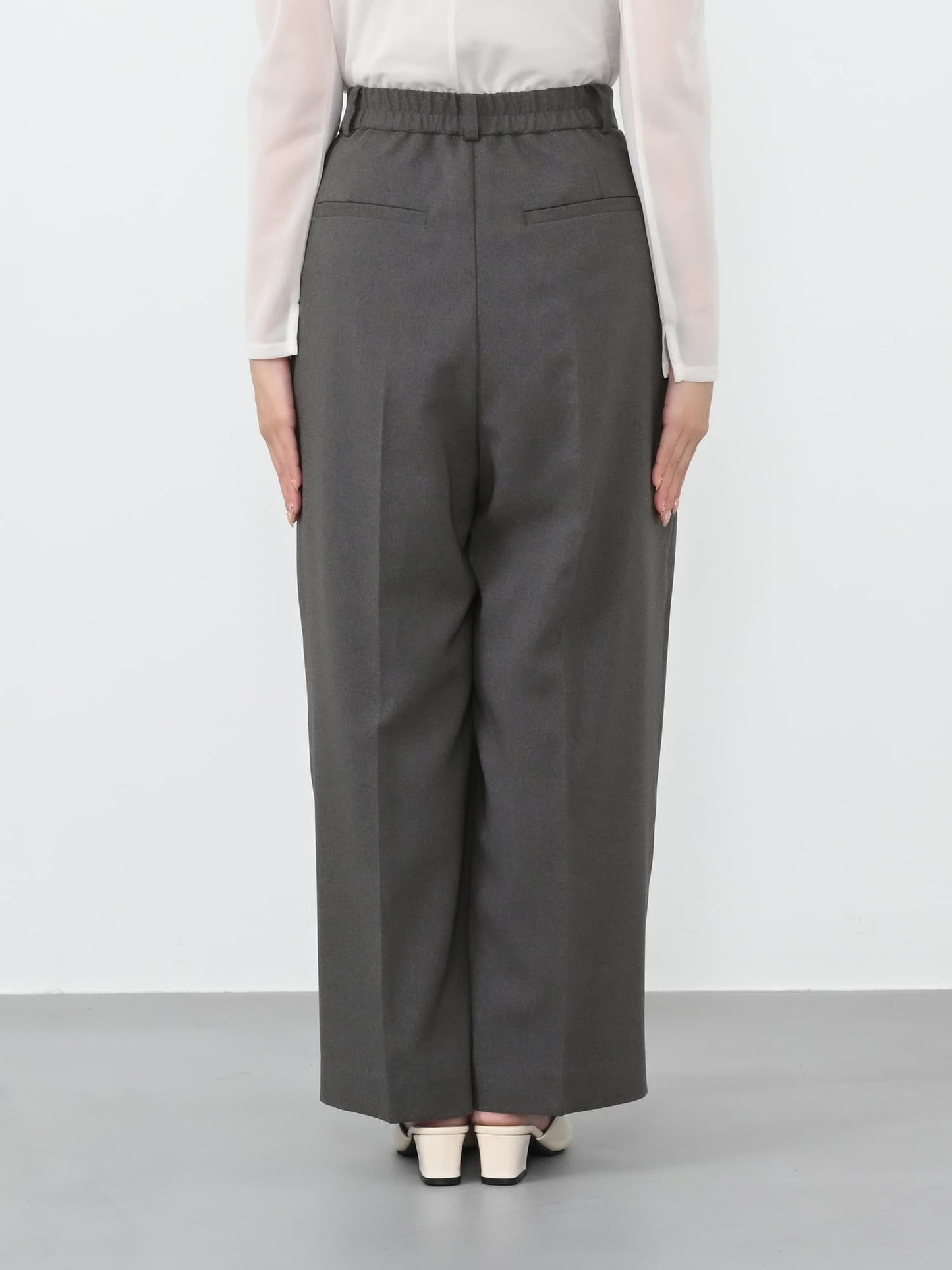 ツータックカーブパンツ-short & regular　[通常]