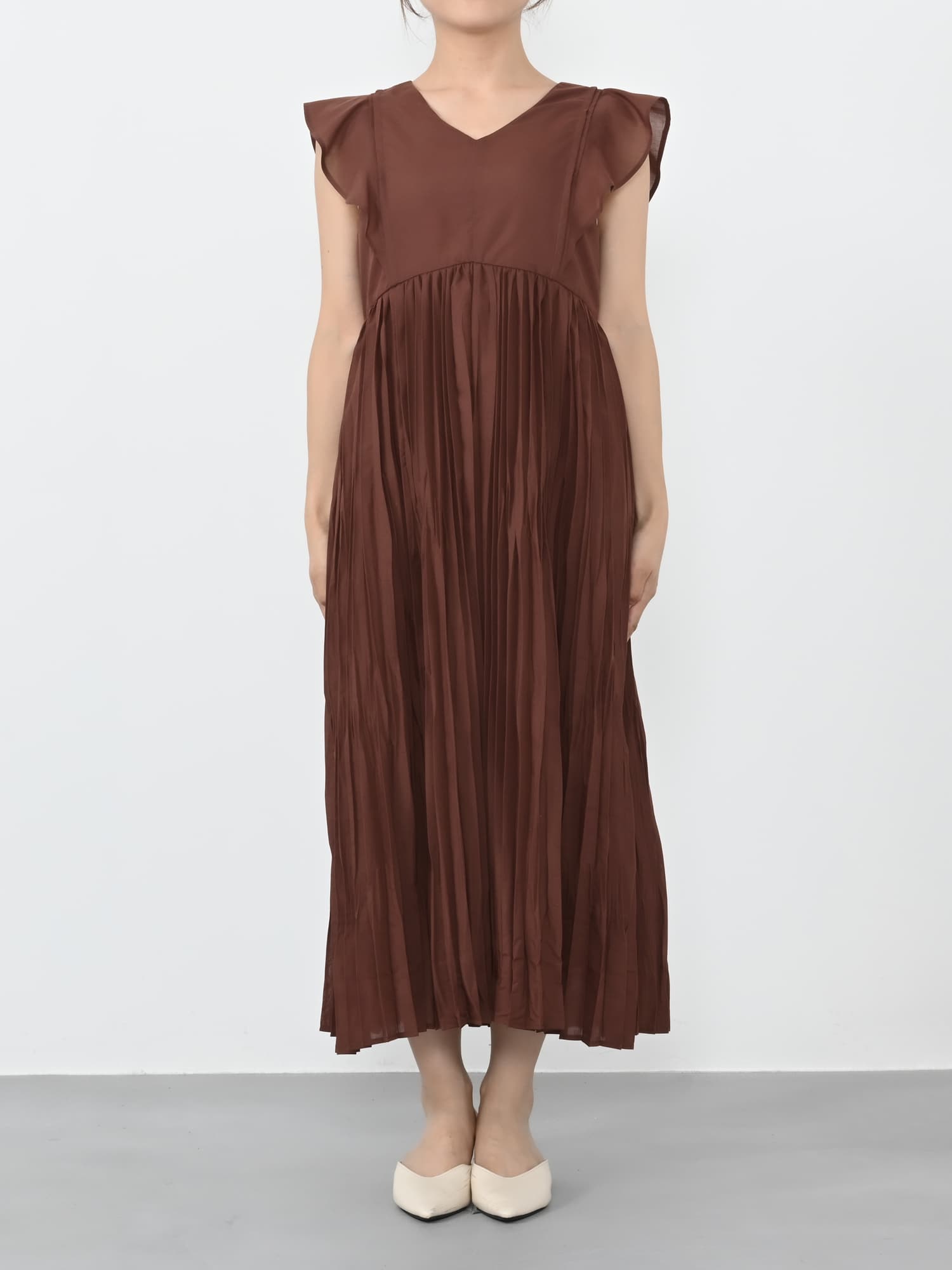 リンクルプリーツワンピース-short & regular | 小柄・低身長女性向け