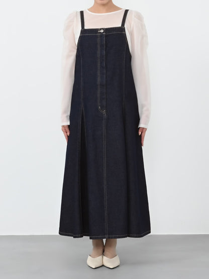 ※こちらが実物のカラーに一番お色味が近くなっております。（インディゴ）<br>149cm | B:77 W:60 H:83 股下:68.5 | regular着用 (ヒールの高さ:3.5cm)