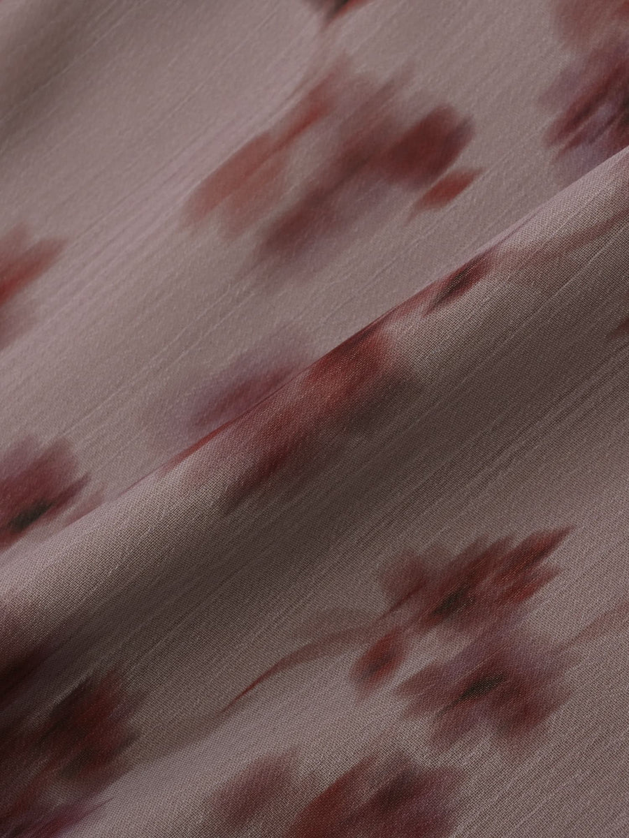 シェードフラワープリーツティアードワンピース-short & regular　[通常]