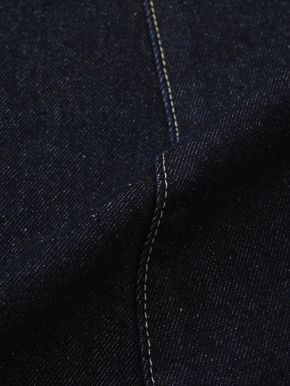 マチフレアデニムジャンパースカート-short & regular　[通常]