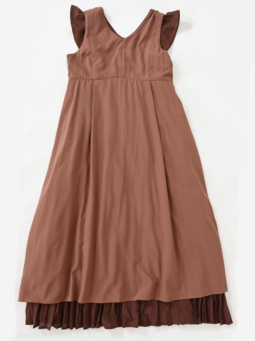 リンクルプリーツワンピース-short & regular　[通常]