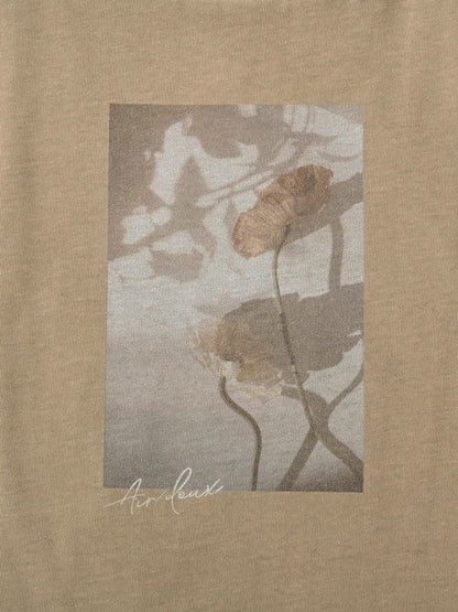 【汗染み防止】フラワーグラフィックTシャツ　[通常]