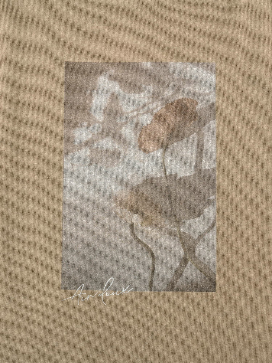 【汗染み防止】フラワーグラフィックTシャツ　[通常]