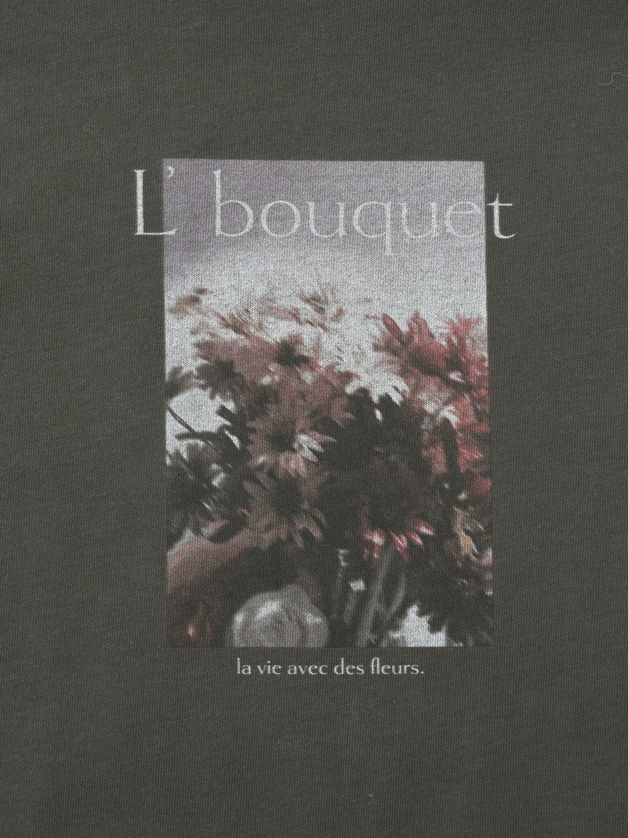 【汗染み防止】フラワーグラフィックTシャツ　[通常]