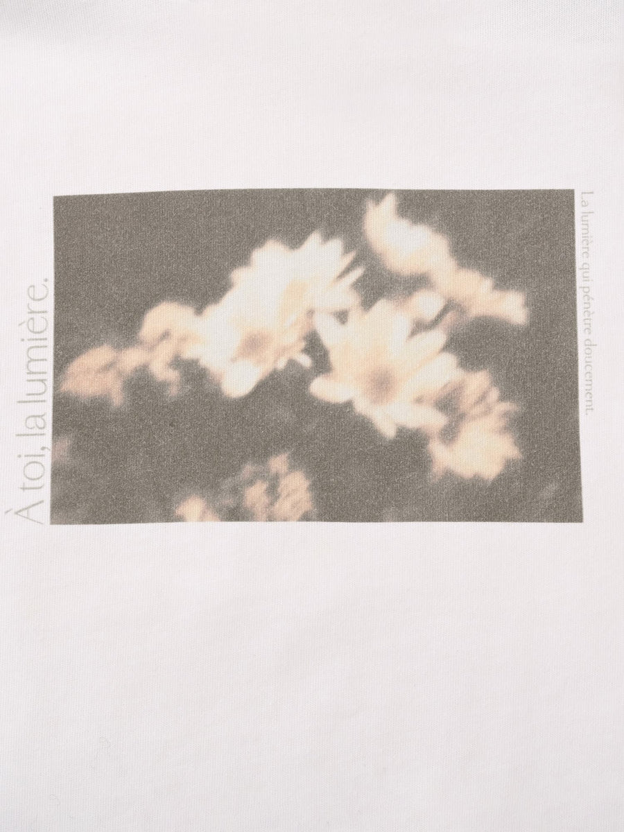 【汗染み防止】フラワーグラフィックTシャツ　[通常]