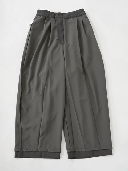 ツータックカーブパンツ-short & regular　[通常]