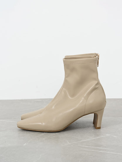 セットバックスクエアトゥショートブーツ　[通常]