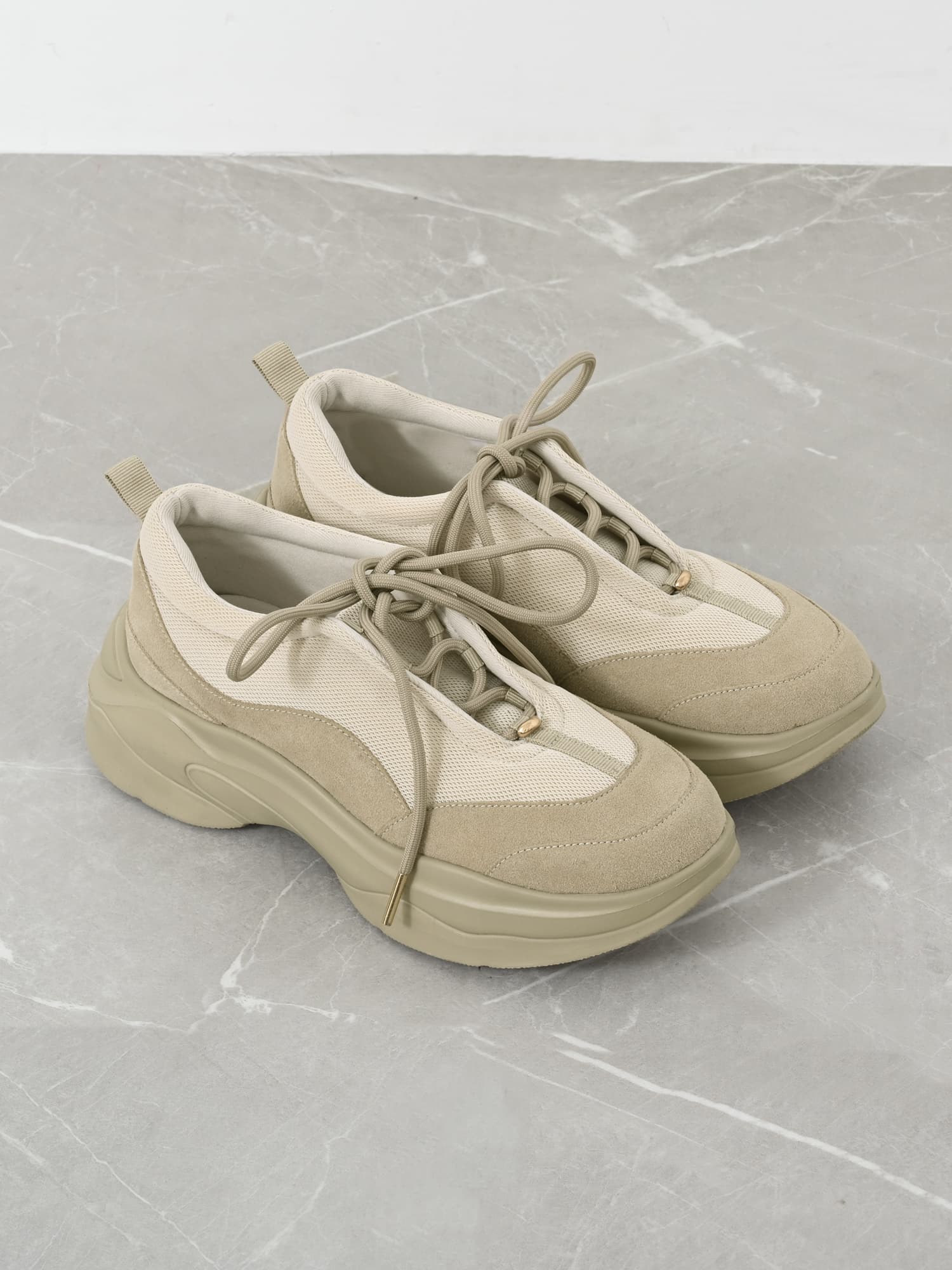 LE TALONコラボ】2WAYレースアップスニーカー | 小柄・低身長