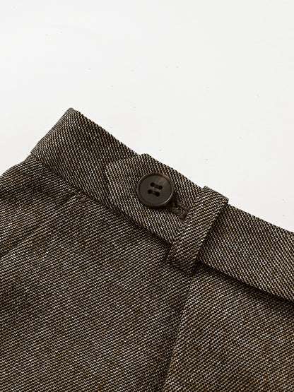 ナローベルトタックテーパードパンツ　[通常]