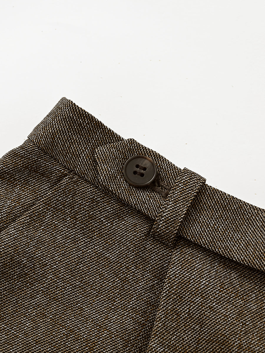 ナローベルトタックテーパードパンツ　[通常]