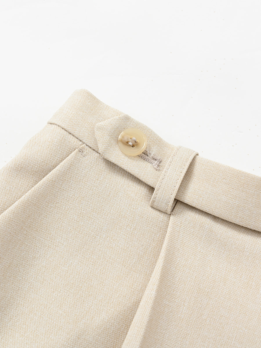 ナローベルトタックテーパードパンツ　[通常]