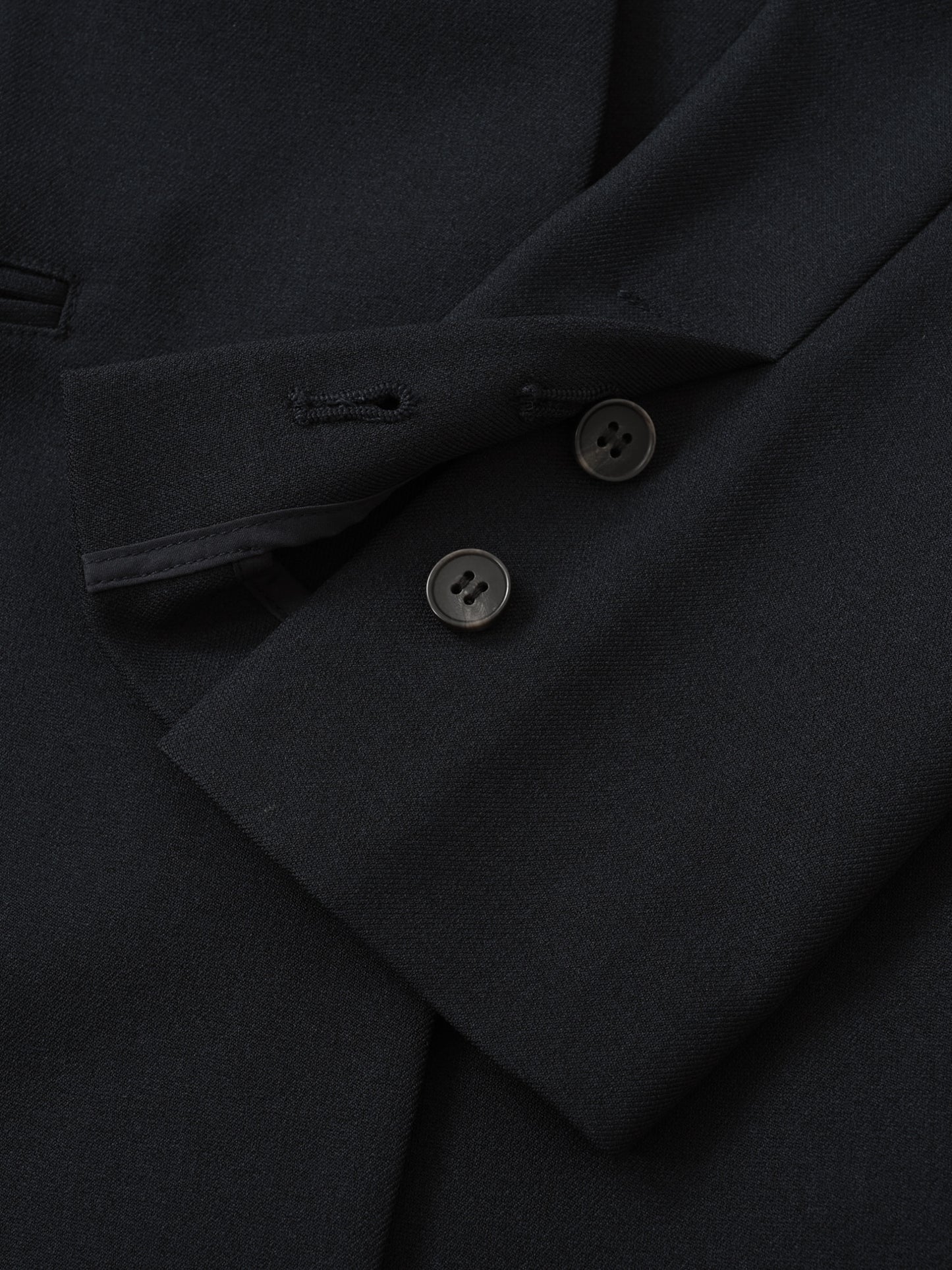 ベルト付きノーカラージャケット　[通常]