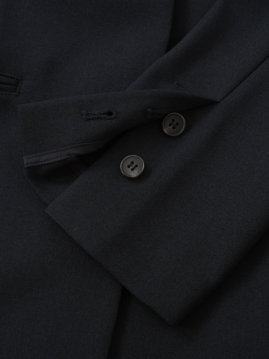 ベルト付きノーカラージャケット　[通常]