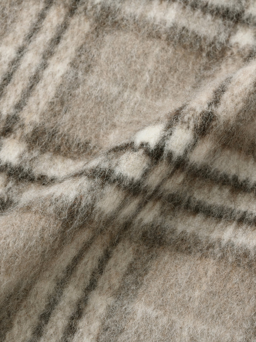 ウールシャギーチェックミニスカート　[通常]